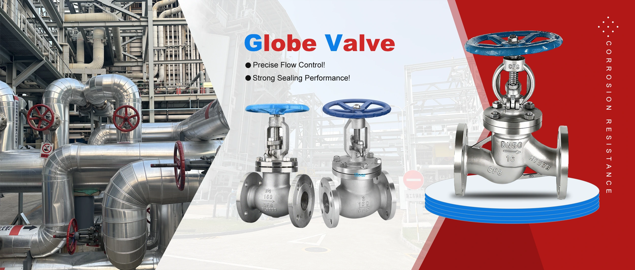 Valve Globe Direct Factory ann an Huadu